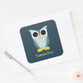 Henry the Owl Vierkante Sticker (Envelop)