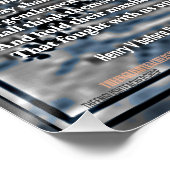 Henry V Motivatie Speech Perfect Poster (Hoek)