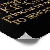 Henry V Quote (Gold Version) Poster (Hoek)