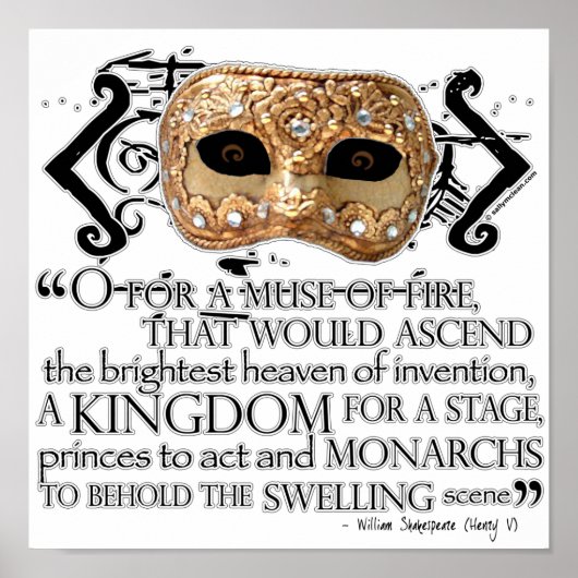 Henry V Quote Poster (Voorkant)