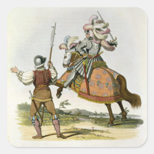 Henry VII, King of England (1457-1509) en a Billm Vierkante Sticker