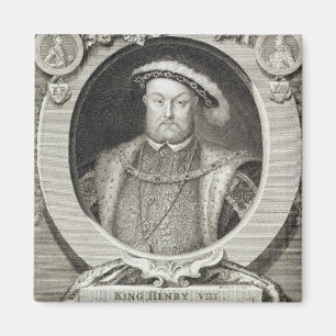 Henry VIII (1491-1547), na een schilderij in de Ro Magneet