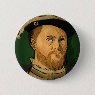 Henry VIII Badge Ronde Button 5,7 Cm