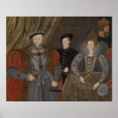 Henry VIII, Elizabeth I en Edward VI Poster (Voorkant)