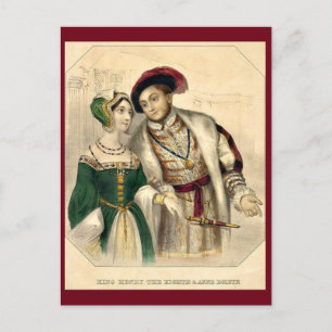 Henry VIII en Anne Boleyn Briefkaart
