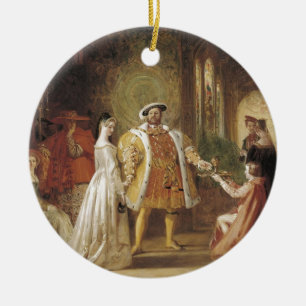 Henry VIII en Anne Boleyn Keramisch Ornament