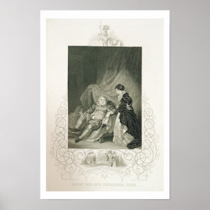 Henry VIII en Catherine Parr in het spel Henry V Poster