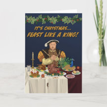Henry VIII feast als een koningskerstkaart