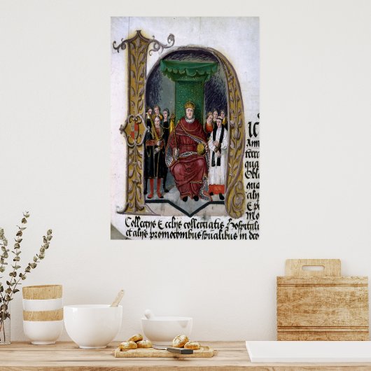 Henry VIII, initiaal detail Poster (Keuken)