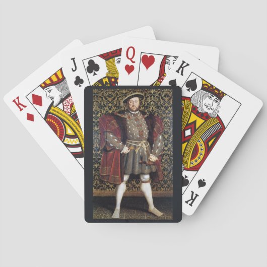 Henry VIII Portrait Pokerkaarten (Achterkant)