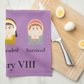 Henry VIII Six Wives, Tudor Theedoek (Quarter Fold)