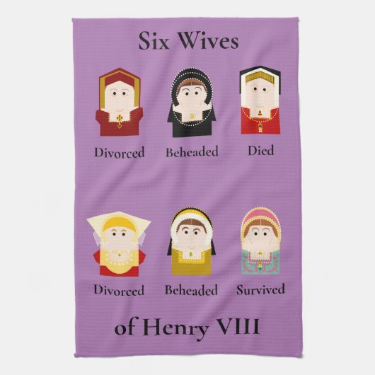 Henry VIII Six Wives, Tudor Theedoek (Verticaal)