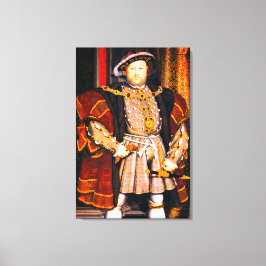 Henry VIII Tudors History King England zes Wives Canvas Afdruk