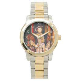 Henry VIII Tudors History King England zes Wives Horloge
