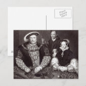 Henry VIII, zijn dochter Queen Mary Briefkaart (Voorkant / Achterkant)