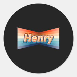 Henry Voornaam Henry Ronde Sticker