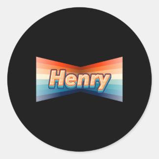 Henry Voornaam Henry Ronde Sticker