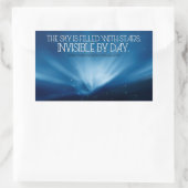 Henry Wadsworth Longfellow Inspirerend Quote Sky Rechthoekige Sticker (Tas)