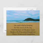 Henry Wadsworth Longfellow Spiritueel citaat Briefkaart (Voorkant / Achterkant)