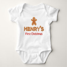 Henry's eerste kerst peperkoek gepersonaliseerd