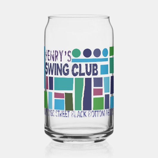 Henry's Swing Club Soda Glass Blikvorm Glas (Voorkant)