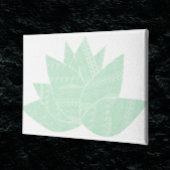 Hens en kippen Succulent Modern Lime Green Abstras Canvas Afdruk