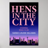 Hens in het Poster van de Film van het Stad Party (Voorkant)