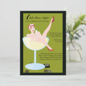 Hens Nacht Bachelorette Party Uitnodiging (Staand voorkant)