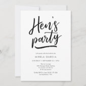 Hen's Party Invitation (Devant)