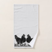 Hens~Silhouette (Serviette à main)