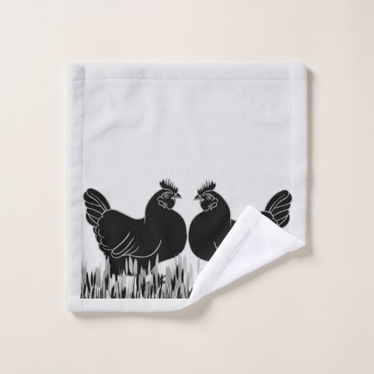 Hens~Silhouette (Gant de toilette)