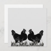Hens~Silhouette Briefkaart (Voorkant / Achterkant)