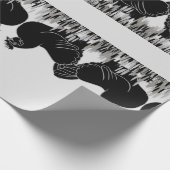 Hens~Silhouette Cadeaupapier (Hoek)