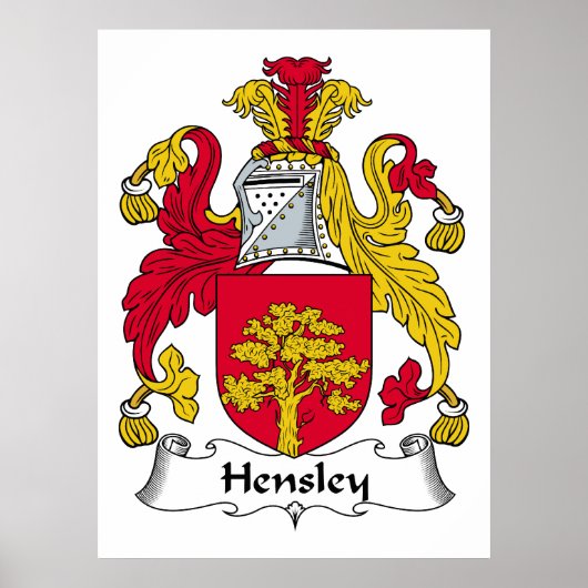 Hensley Family Crest Poster (Voorkant)
