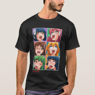 Hentai Ahegao anime in de straat Hentai in de sh T-shirt