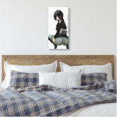 Hentai Rush Meisje SingleZ Canvas Print (Insitu (Slaapkamer))
