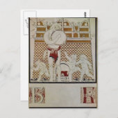 Heorhiy Narbut-blad "B" van het Oekraïense alfabet Briefkaart (Voorkant / Achterkant)