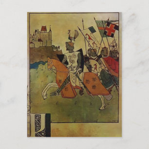 Heorhiy Narbut-Illustratie naar het lied van Rolan Briefkaart
