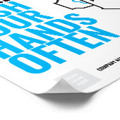 HEP STOP SPREAD HAND HASH Poster (Coin)