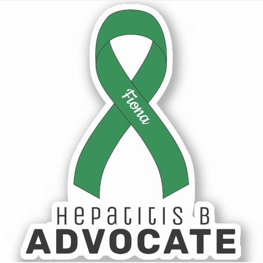 Hepatitis B Advocate Vinyl Sticker (Voorkant)