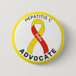 Hepatitis C Advocate Lint Witte Button
