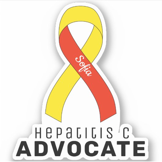 Hepatitis C Advocate Vinyl Sticker (Voorkant)