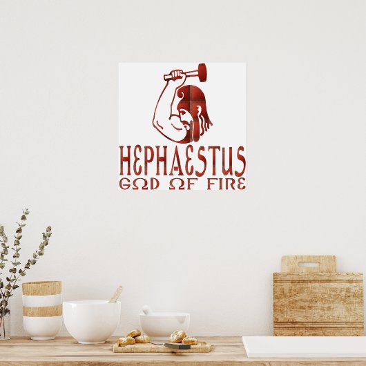 Hephaestus Poster (Keuken)