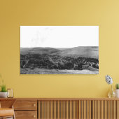 Heppner, Oregon Birds Eye Uitzicht Foto Canvas Afdruk (Insitu (Woonkamer))