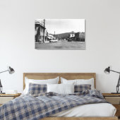 Heppner, Oregon Main Street Uitzicht Foto Canvas Afdruk (Insitu (Slaapkamer))