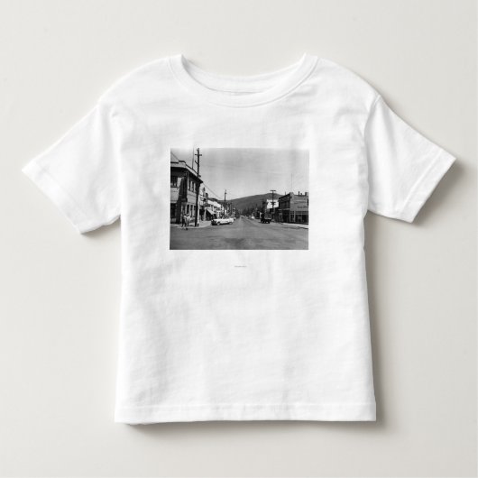 Heppner, Oregon Main Street Uitzicht Foto Kinder Shirts (Voorkant)