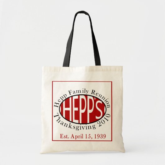 Hepp's Logo Tote Bag (Voorkant)