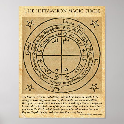 HEPTAMERON MAGICK CIRCLE POSTER (Voorkant)