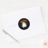 Her Boo & His Boo Funny Matching Halloween Cou Ronde Sticker (Envelop)