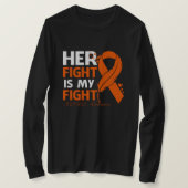 Her Fight Is My Fight ADHD AWARENESS Feather T-shirt (Design voorkant)